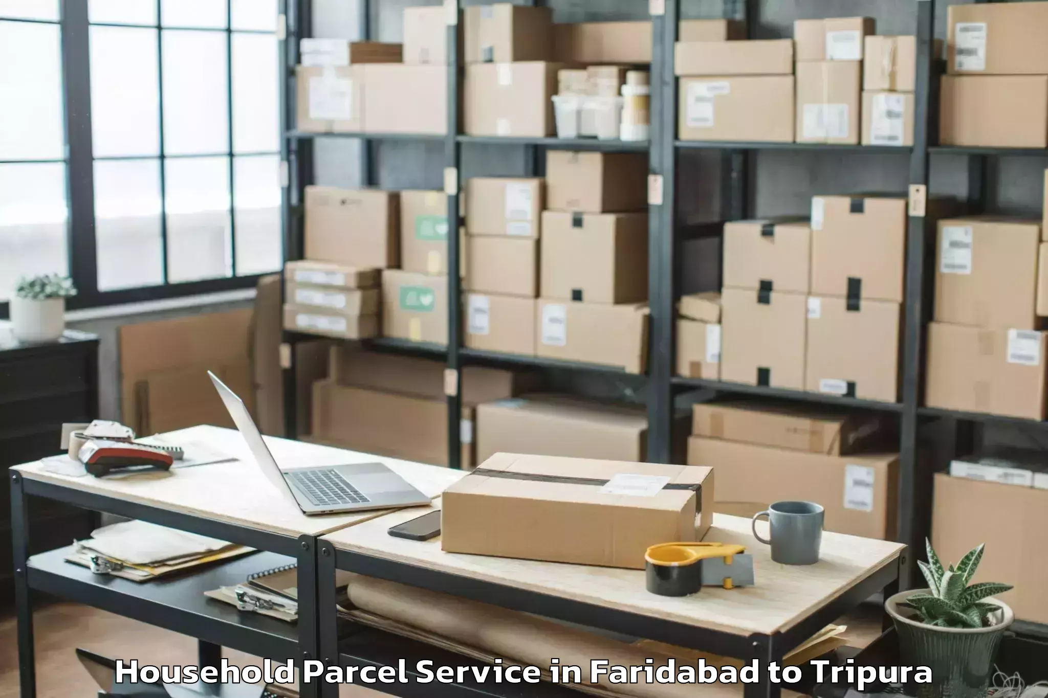 Trusted Faridabad to Melaghar Household Parcel